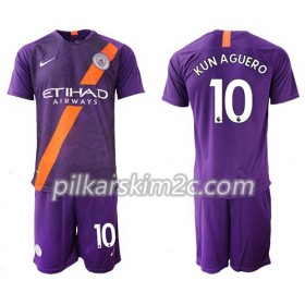 Koszulka Manchester City Kun Agüero 10 Dziecięca Trzeciej 2018-2019 - Koszulki Piłkarskie